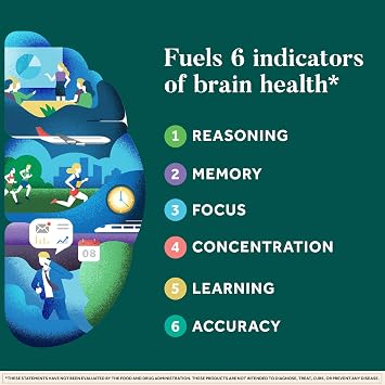 NEURIVA Plus Brain Supplement for Memory, Focus & Concentration + Cognitive Function with Clinically Tested Nootropics Phosphatidylserine and Neurofactor, VIT B6 & B12, 30 Count Capsules (3 Pack)