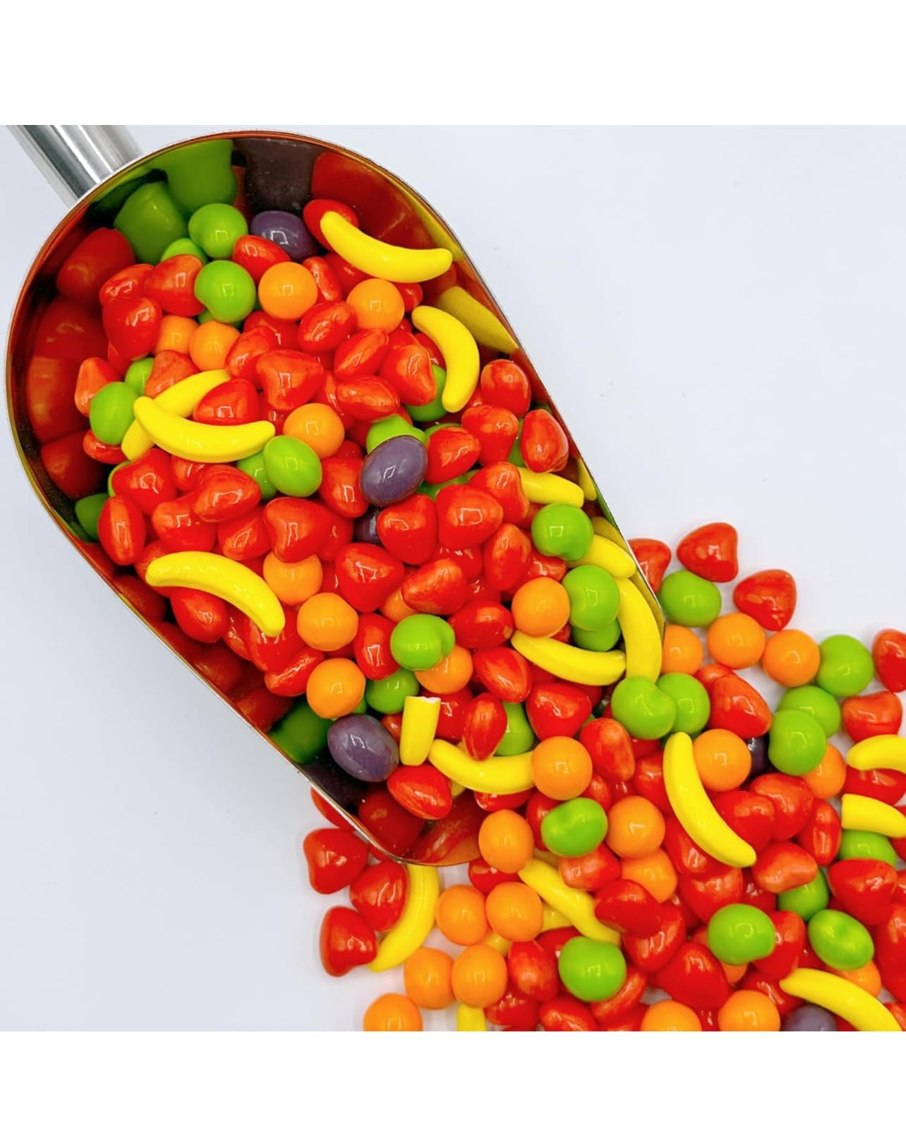 Fruit Candies | Hard Candies - Bulk Candy - 2 Pound - Fruit Shaped Hard Candy - Retro Candy - Unwrapped Candy for Machine Refills - Candies for Candy Buffet