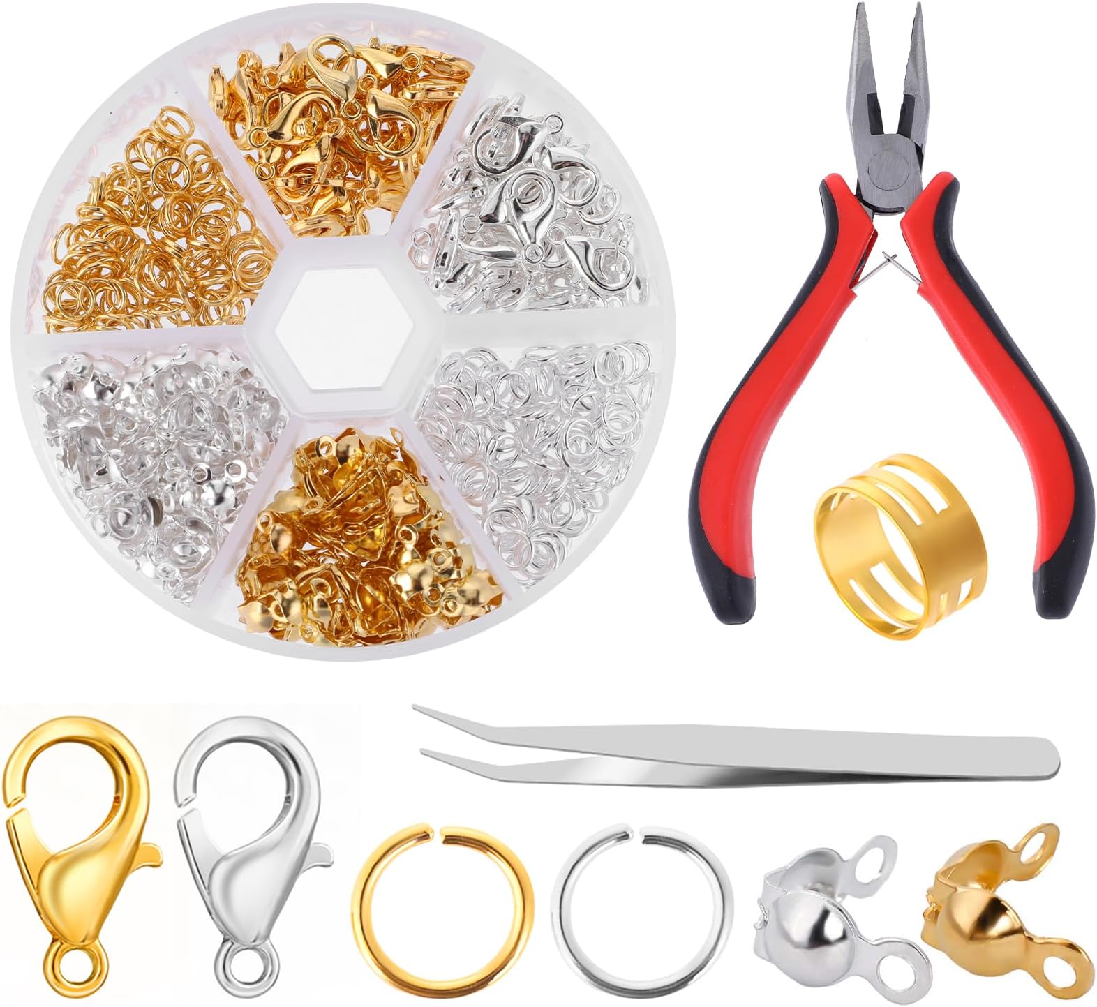 Lot De 25 Paires De Fermoirs De Boucles D'oreilles Hypoallergéniques - Avec Coussinets En Silicone - Transparent Et Argenté