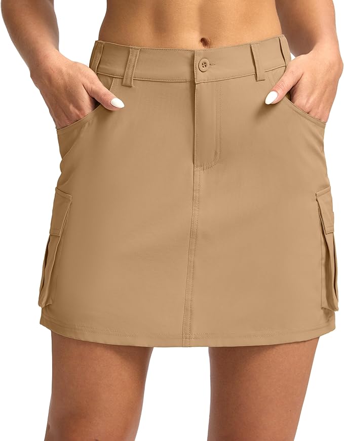 G Gradual Women&#39;s Skort 5 Pockets Cargo Skirt Golf Skirts Skorts for Women Casual Summer Hiking