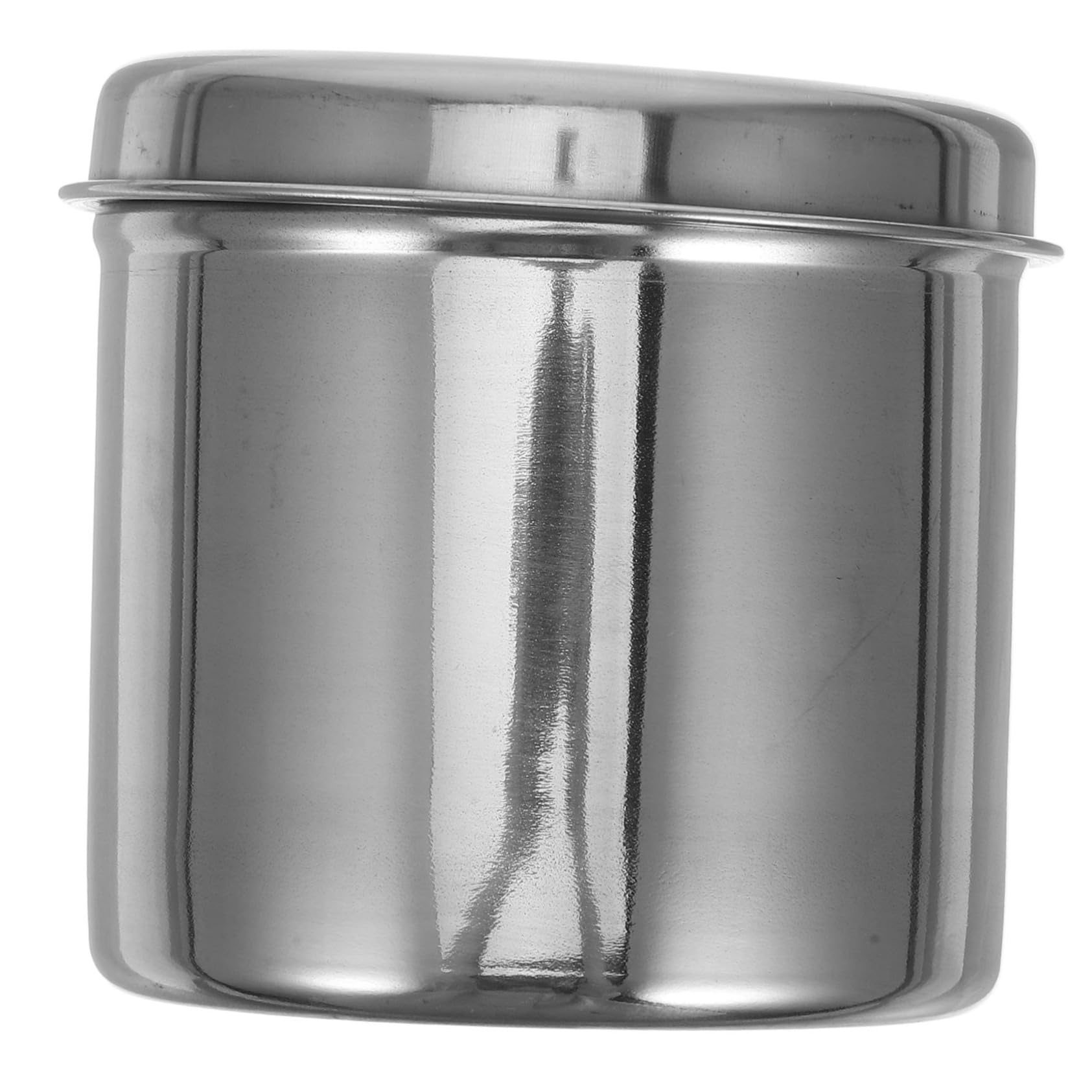 STOBAZA Stainless Steel Jar Iodine Resistant Container for Balls Gauze and Storage Holder for Clinics and Beauty Salons