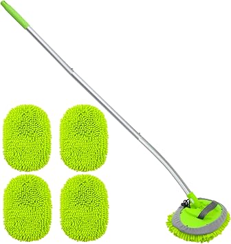 15 Curved Car Wash Brush 43" Extendable Handle Scratch-Free Safe for Cars