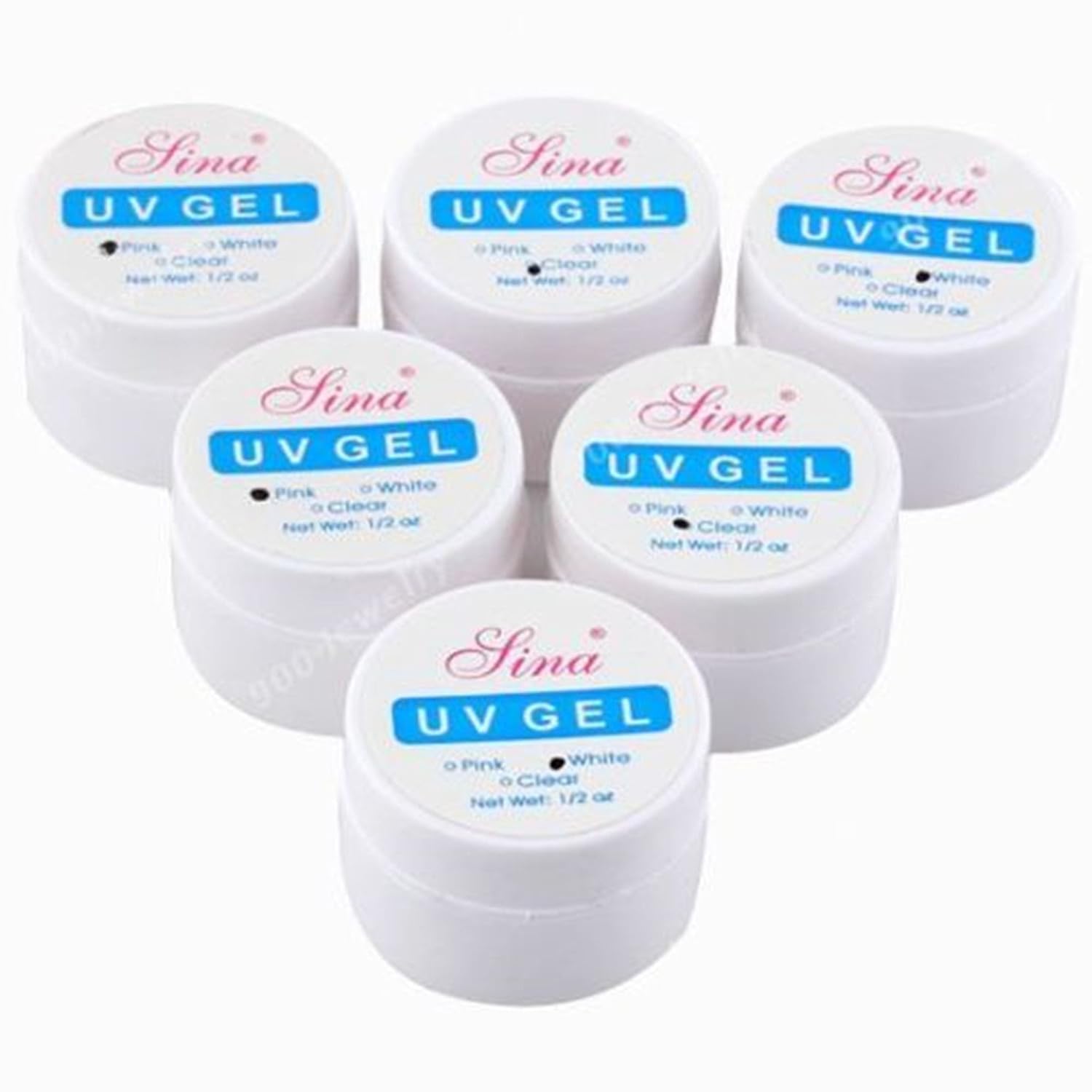 HealthEveryday3 Pcs Professional Nail Art UV Gel Builder Tips Glue Manicure Tools Clear