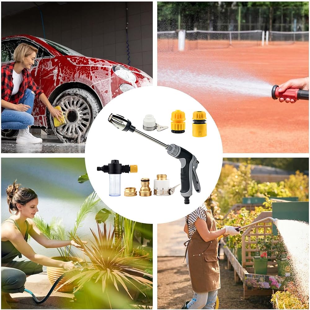 Aquoxis Pressure Washer Nozzle Multi-Use Cleaning Tool with Convenient Setup Universal Fit for Garden Hoses Ideal for Outdoor Household Car and Yard Daily Cleaning — view 8
