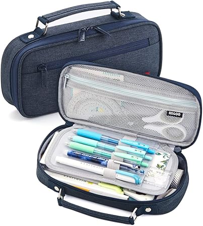 Amazon Angoobaby ペンケース 筆箱 男の子 女の子 小学生 中学生 高校生 大学生 社会人用 ブルー ペンケース 文房具 オフィス用品 Amazon Angoobaby ペンケース 筆箱 男の子 女の子 小学生 中学生 高校生 大学生 社会人用 ブルー ペンケース 文房具 オフィス用品