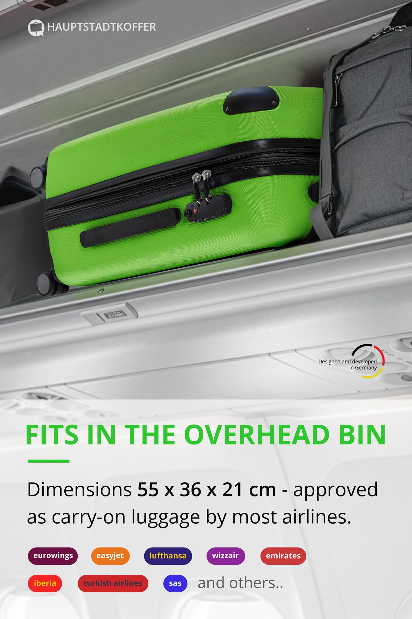 HAUPTSTADTKOFFER - Spree - Maleta rígida, Trolley expandible, Equipaje de Viaje, 4 Ruedas Dobles, TSA, 65 cm, 74 litros, Champán — view 84