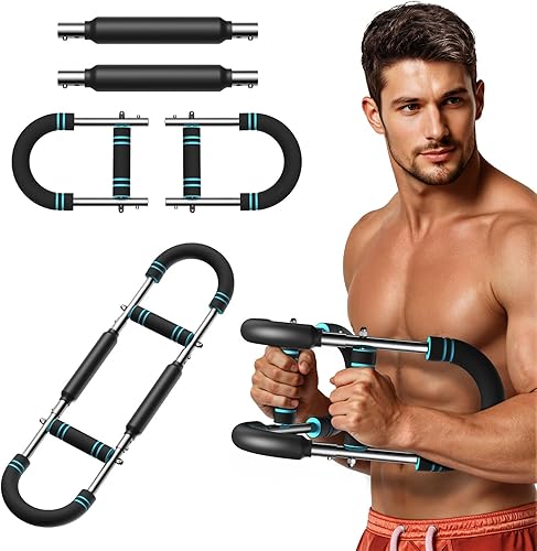Merach Entrenador de brazo Twister, barra giratoria de potencia ajustable, equipo de entrenamiento de pecho para hombres, máquina de entrenamiento
