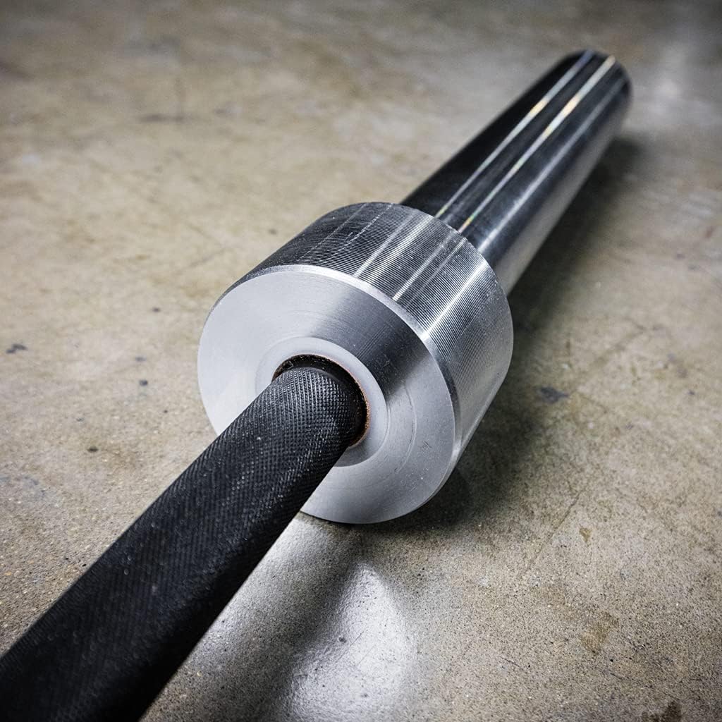 PRx Performance Women's Olympic Prime Bar, Black Zinc Barbell Shaft Coating, 15kg Weight, 25mm Shaft Diameter with Dual Knurl Marks