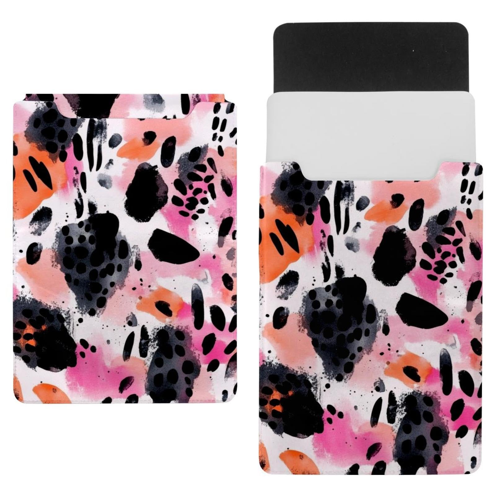 Housse ordinateur portable 13,8 pouces étui léopard velours - 7