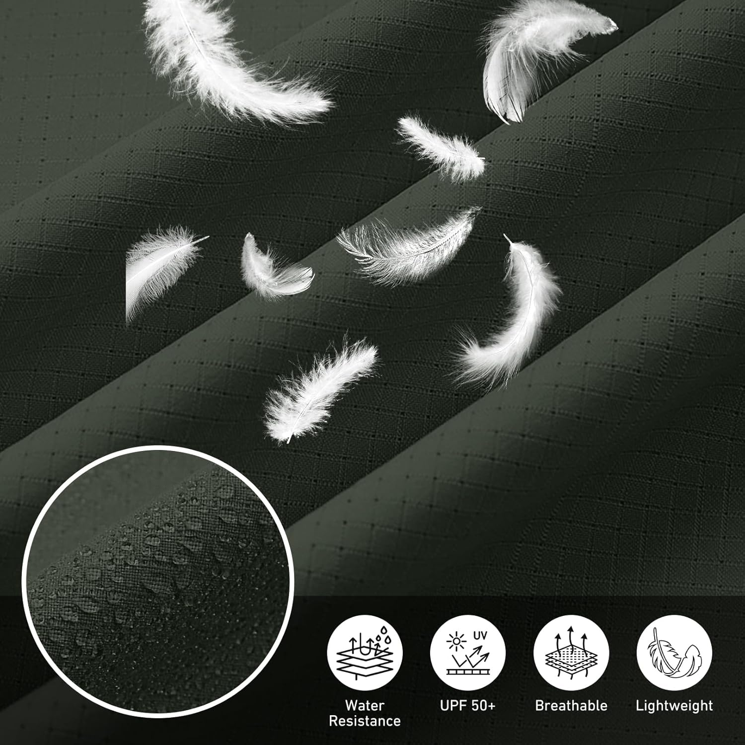 mixtiq Men’s Long Sleeve Fishing Shirts Sun Protection UPF 50 UV Quick Dry Cooling Button Up Shirts for Safari Hiking Camping - Image 5