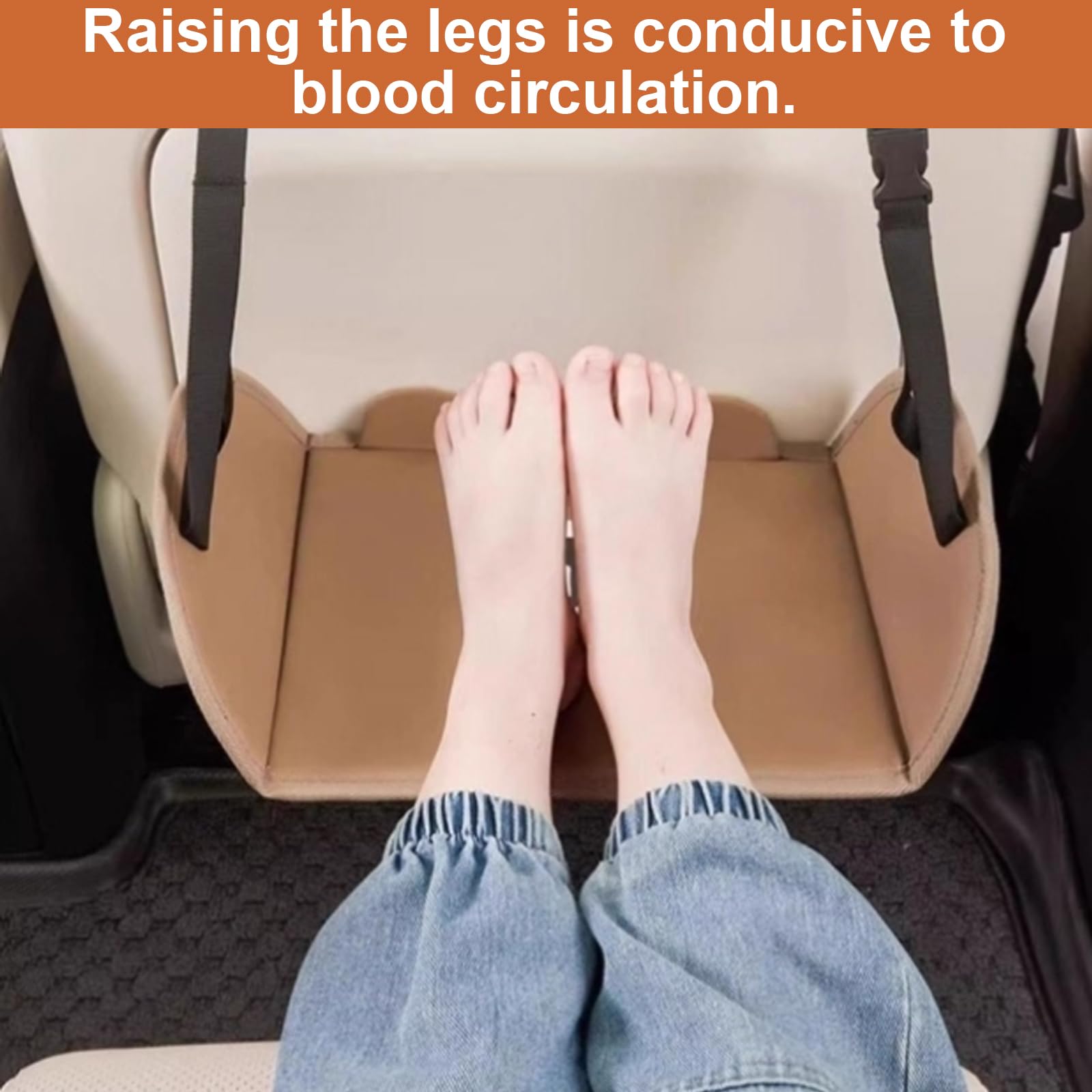 Reposapiés para niños, soporte de pie ajustable, accesorios de viaje para aviones y coches, útiles aparatos aeroplanos para hacer viajes de larga distancia, fácil y cómodo