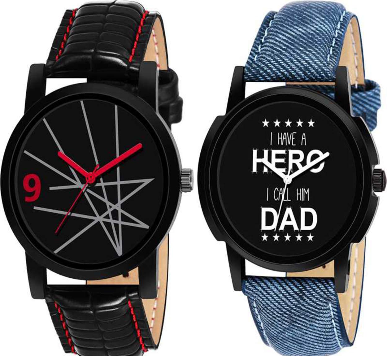RPS FASHION WITH DEVICE OF R Analogue Mens Watch (Black Dial Multicolour Colored Strap) (Pack of 2) (B0859ZZDC8) Amazon Price History, Amazon Price Tracker