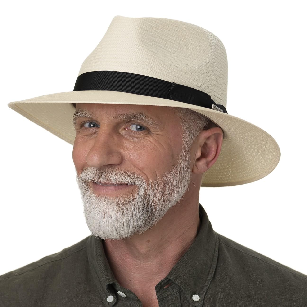 Stetson Sombrero Traveller Tokeen Toyo - Sombrero de Paja Hombre - Sombrero de Caballero 100% Paja Toyo - Primavera/Verano - Sombrero para el Sol