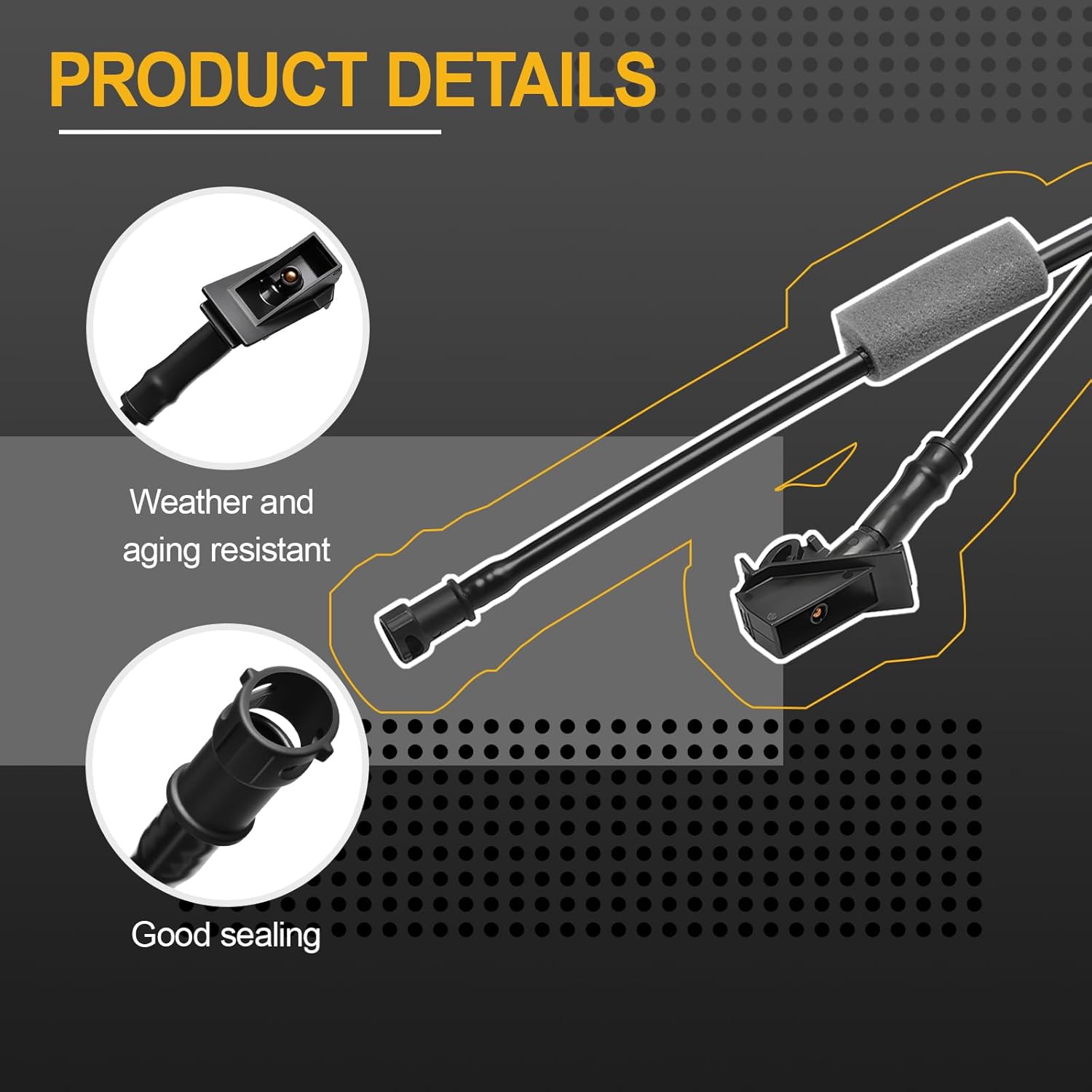 Windshield Washer Nozzle Compatible with 2019-2025 Ram 1500 Part Number 68291571AB
