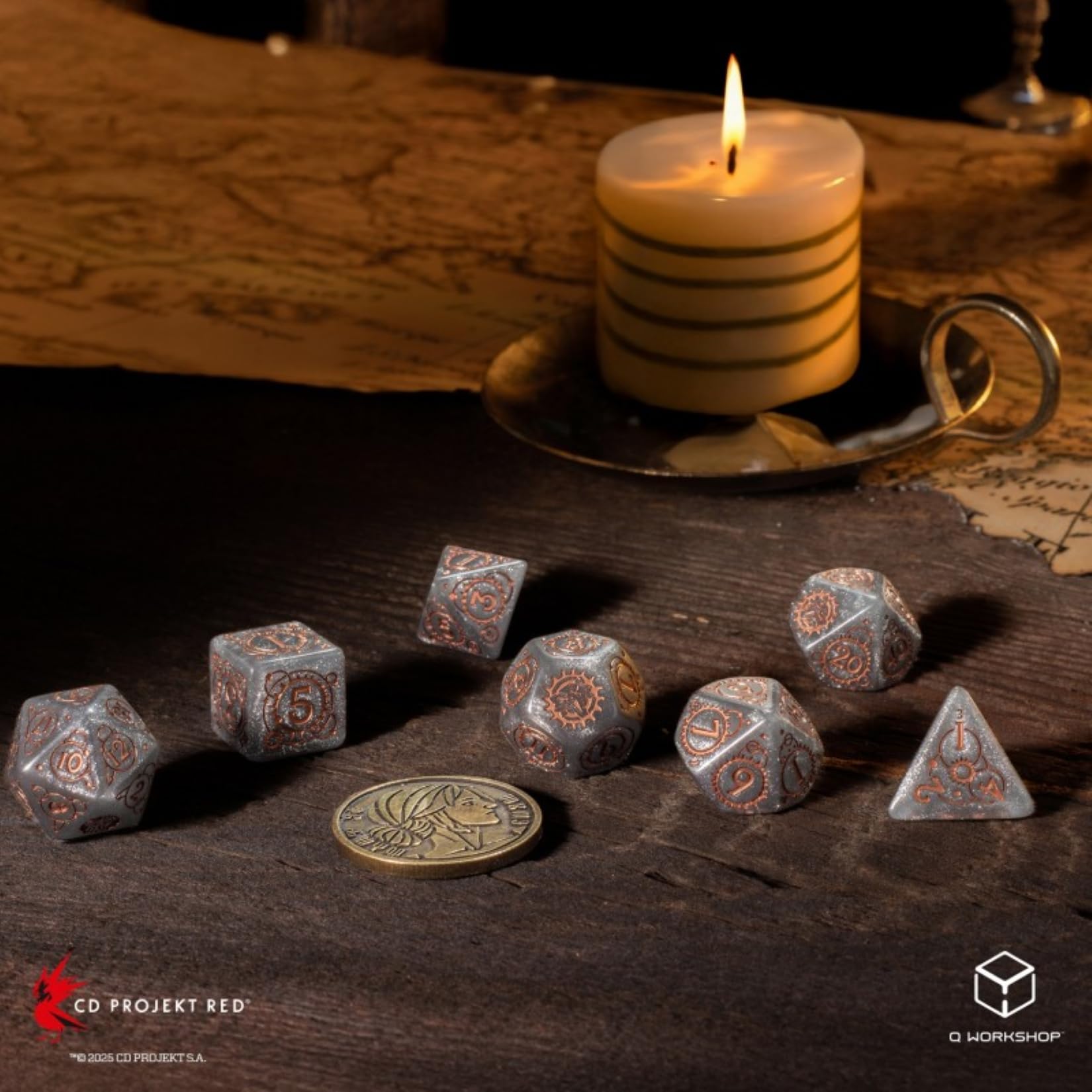 Q-Workshop The Witcher Dice Set Ciri - Elder Blood