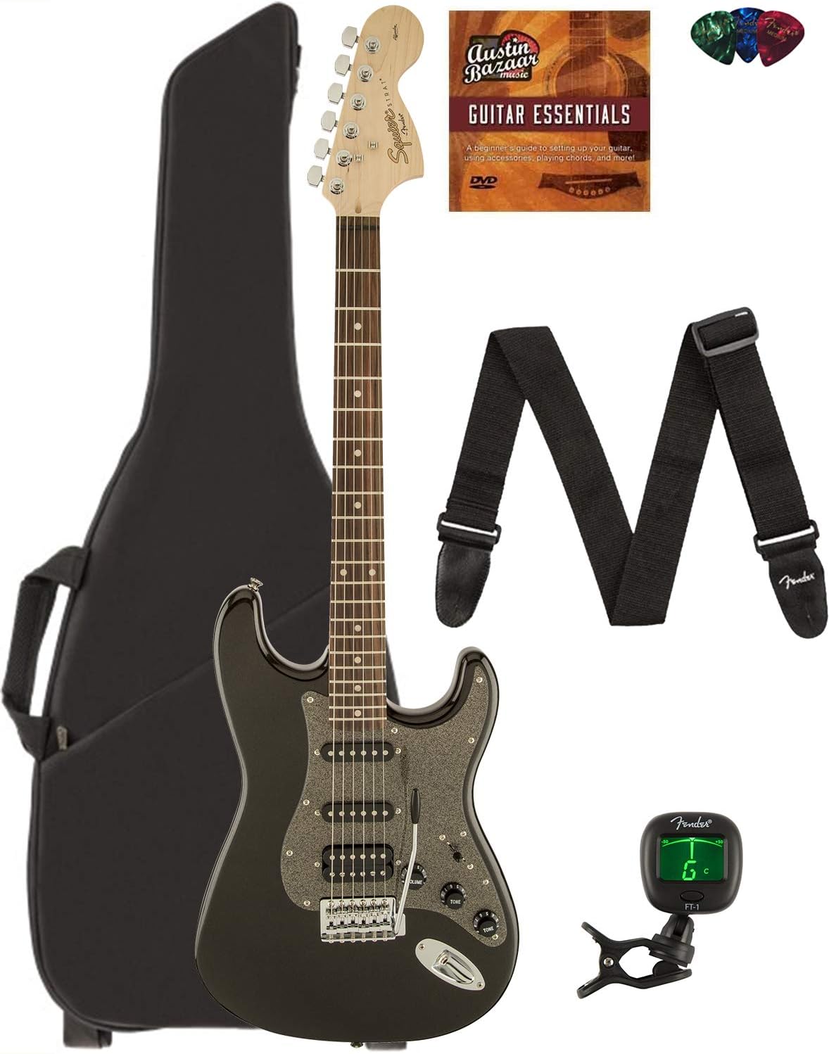 Squier affinity stratocaster hss black Clearance