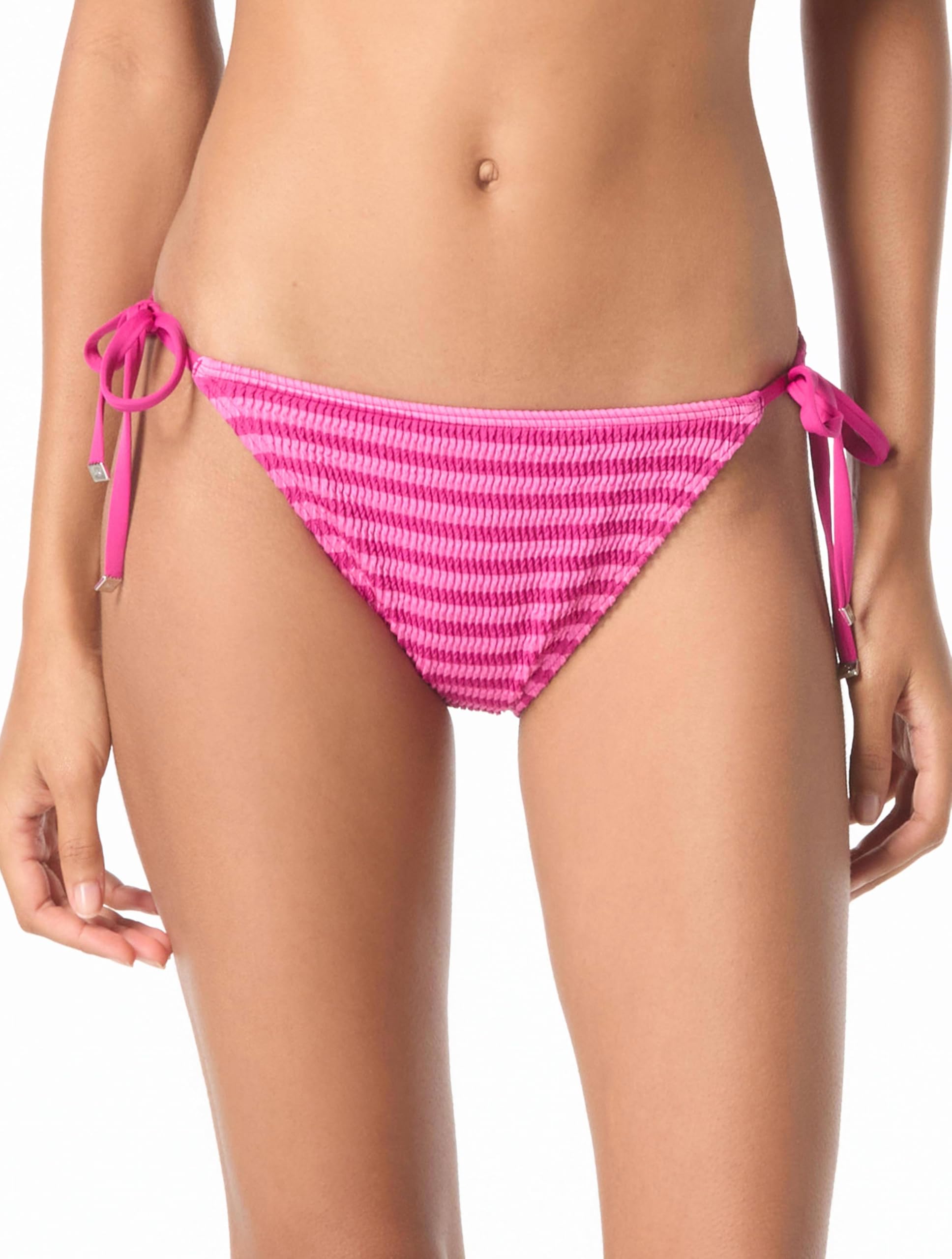 Michael Kors Monotone Textures Stripe String Bikini Bottom Bragas Mujer