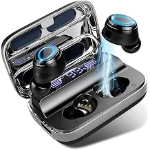 Ordtop Wireless Earbuds, 140Hrs Playtime Ear Buds 2026 New Bluetooth 5.3 Headphones 6D Stereo Bass with ENC Clear Call, IPX7 Waterproof Earphones for Sports/Working, in Ear Headphones for Android/iOS