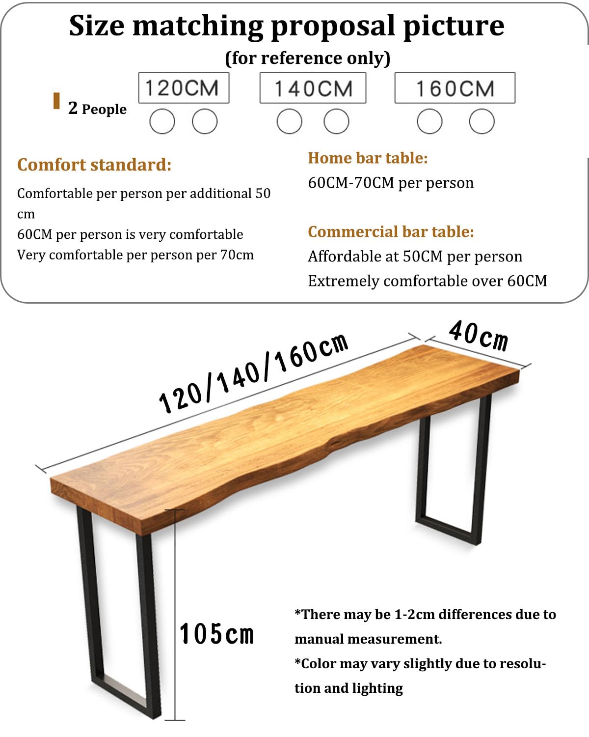 Mesa De Bar Larga Y Estrecha Mesa De Comedor Mesa De Cocina Moderna Mesa De Bar Extra Larga, Mesa De Pub Rectángulo De Madera, Patio Restaurante Mesa De Bistró Para Sala De 47.2"Lx15.7"Wx41.3"H