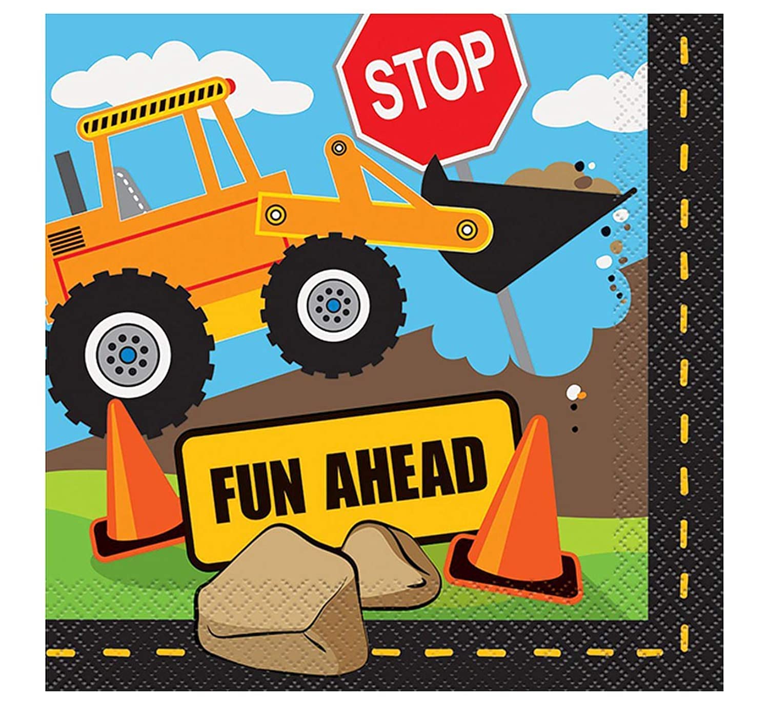 Unique Construction Party Napkins