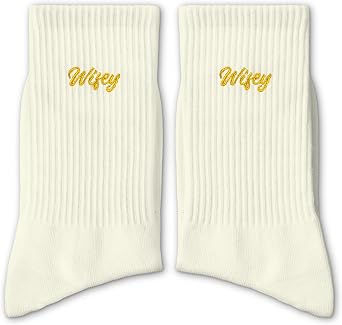 Cute Bride Socks - Beige Wifey Wedding Socks