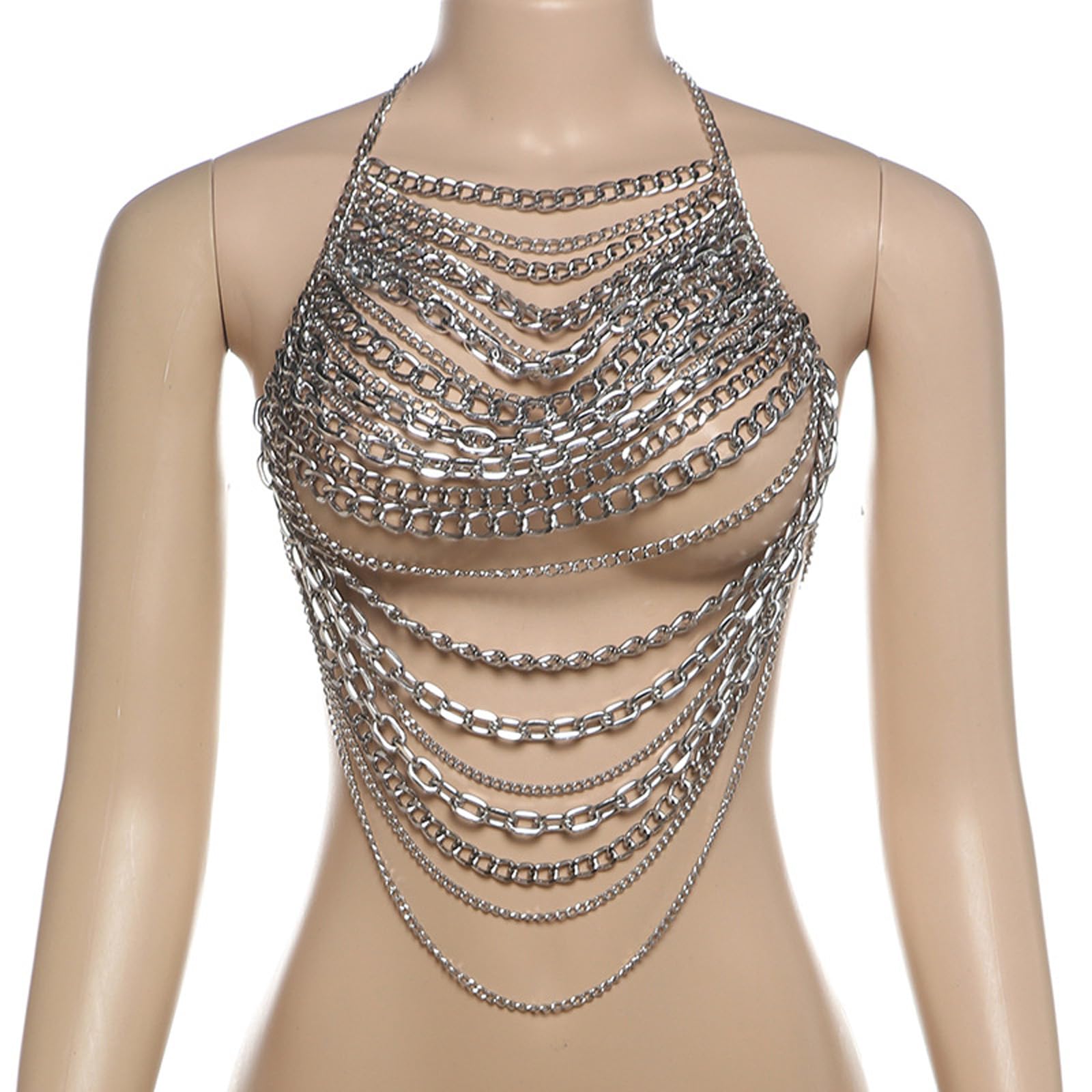 Catena per il corpo regolabile catene alla moda moda gioielli corpo gioielli vita gioielli struttura metallica per migliorare qualsiasi outfit gioielli gotici regolabili per il corpo
