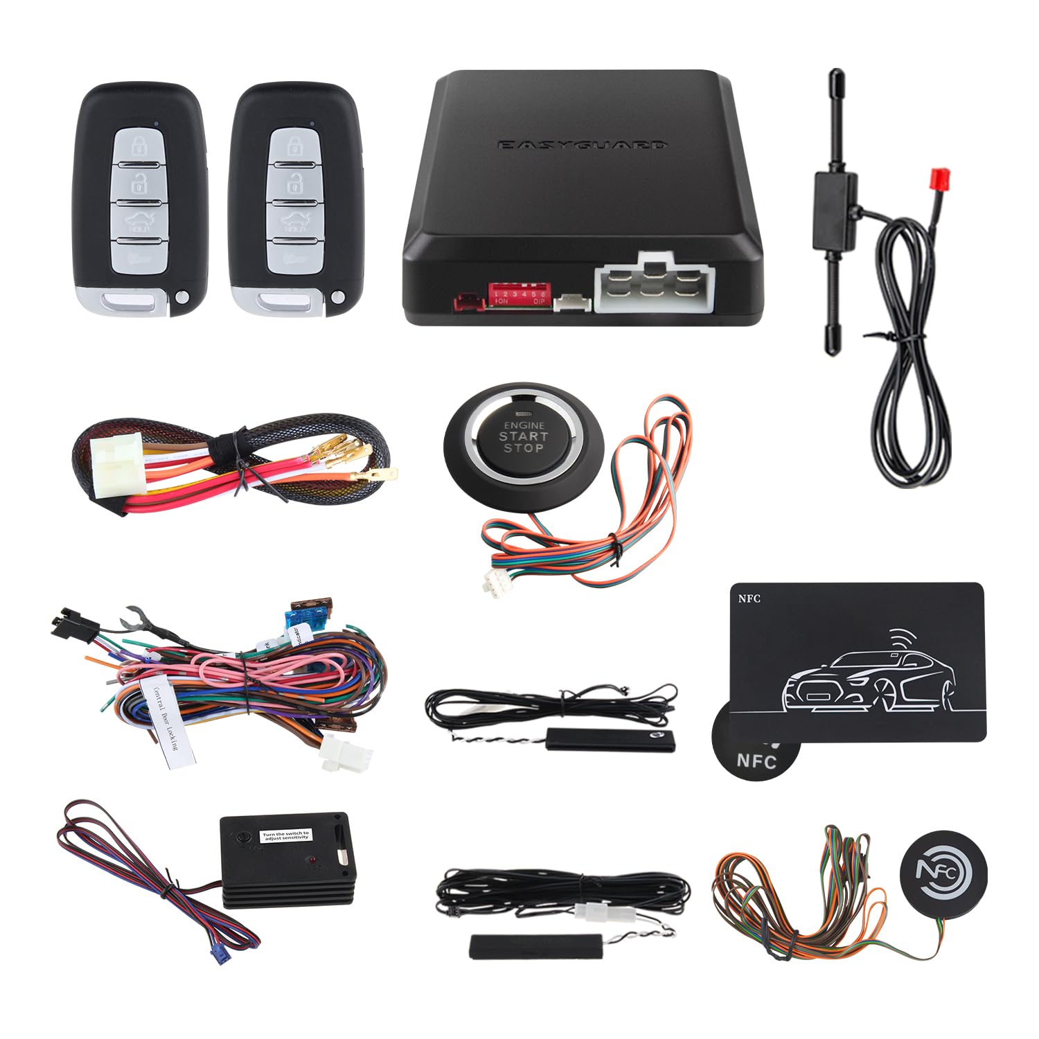 Amazon.com: EASYGUARD EC002-K-NS Intelligent car Alarm kit with