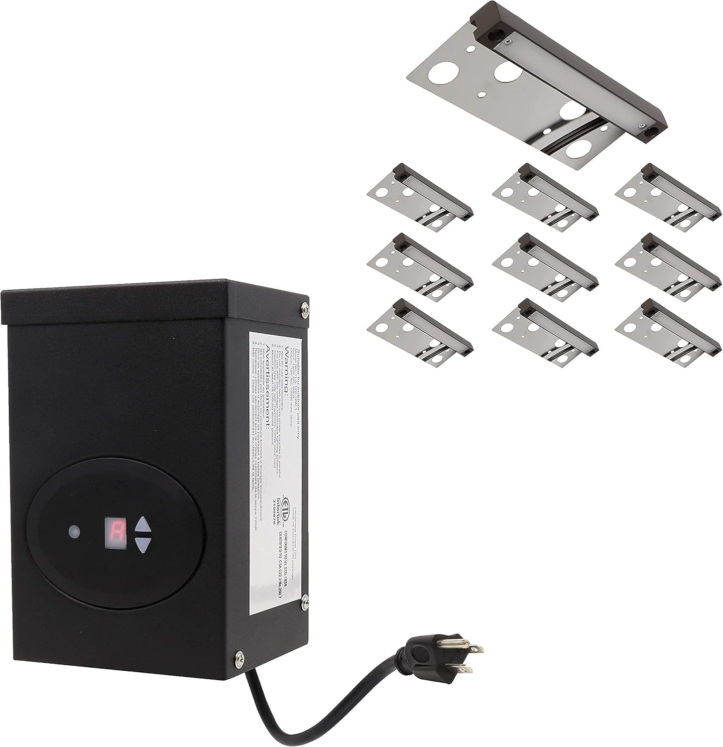 GKOLED 10pcs UL Listed Hardscape Lights with ETL Listed 120W Low Voltage Transformer