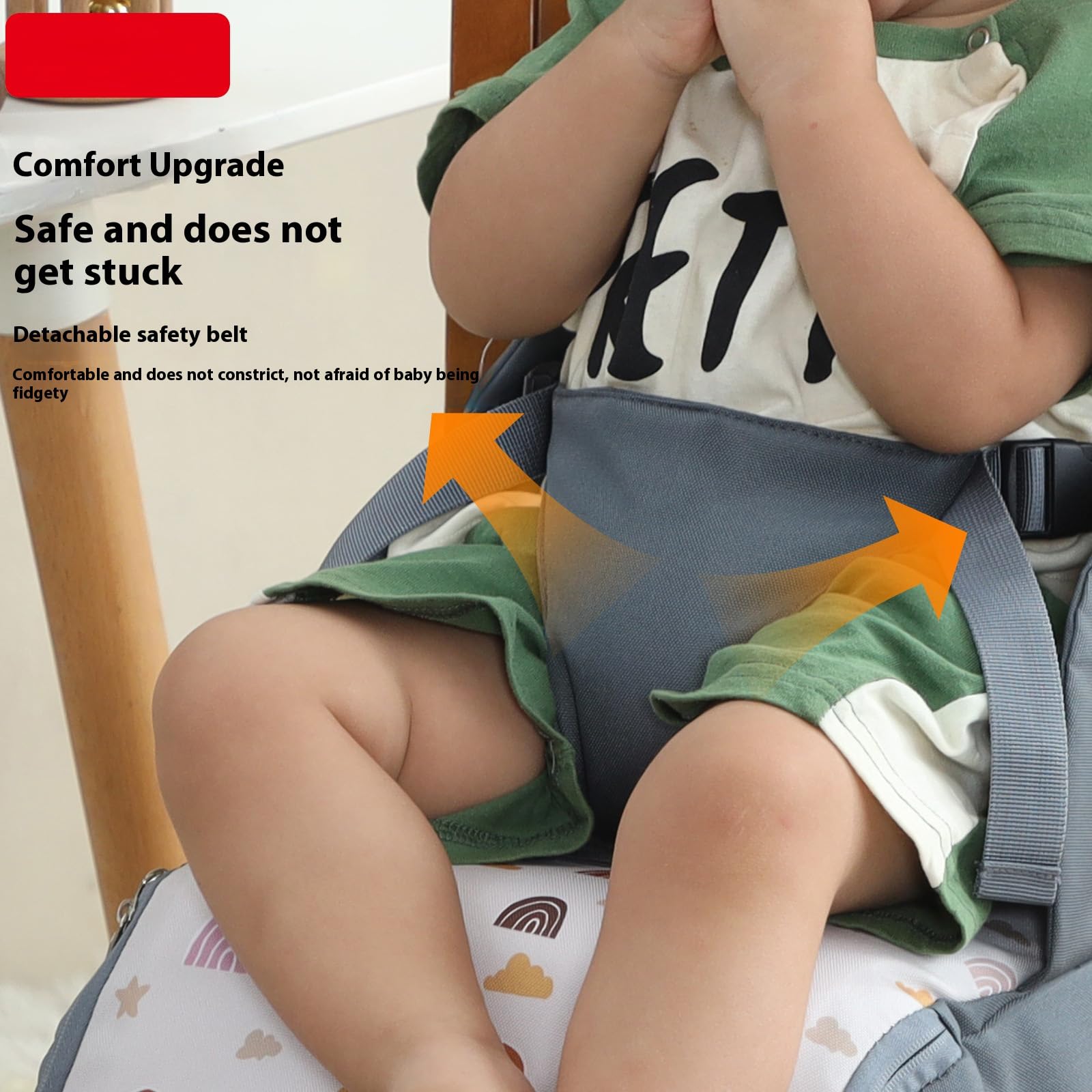Mehrzweck Kindersitz für Kleinkinder, für Esszimmer, Hochstühle Auto, tragbares Baby Reisekissen, Rucksack Design, tragbares Kleinkind Sitzkissen