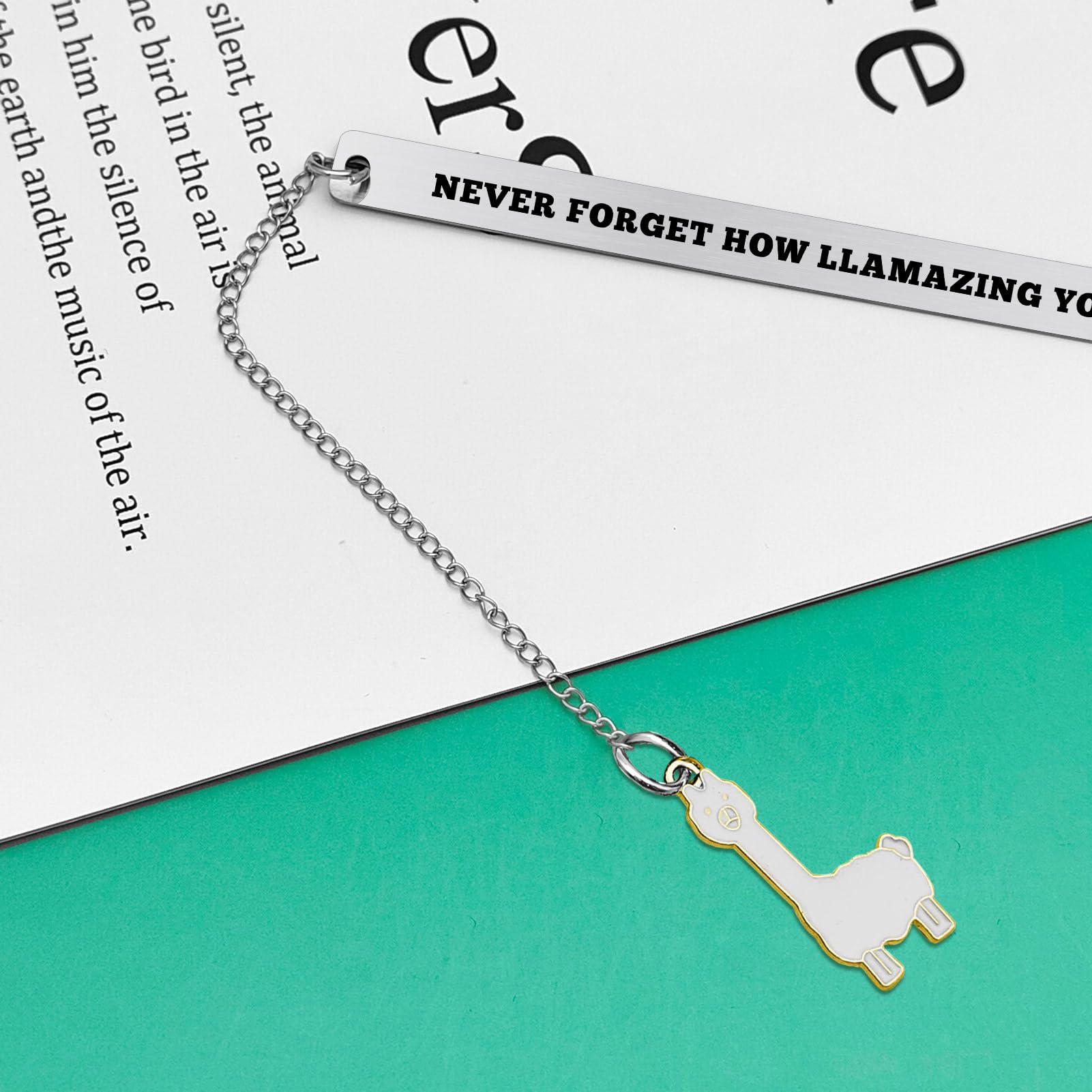 Llamazing Gift Alpaca Bookmark Gift for Him Her Friend Bookmark Gifts Inspirational Llama Presents Reading Lover Presents Llama Gifts for Women Men Appreciation Bookmarks Present for Animal Lovers - Image 4