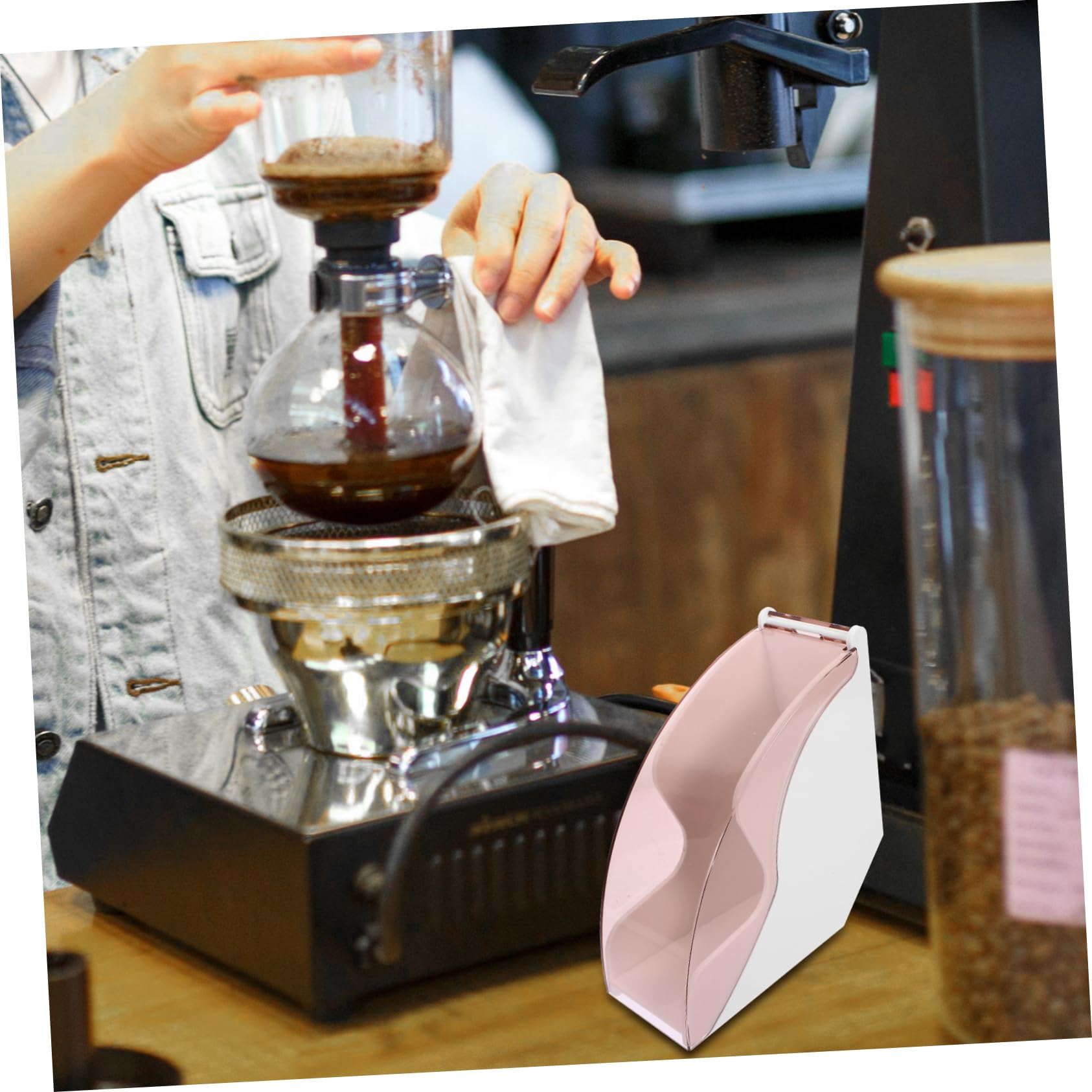 MAGICLULU 5 Pz scatola di carta da filtro caffè del cestino filtri per caffè a Portafiltro Contenitore filtri caffettiera Forniture per la casa per filtro da caffè AbS