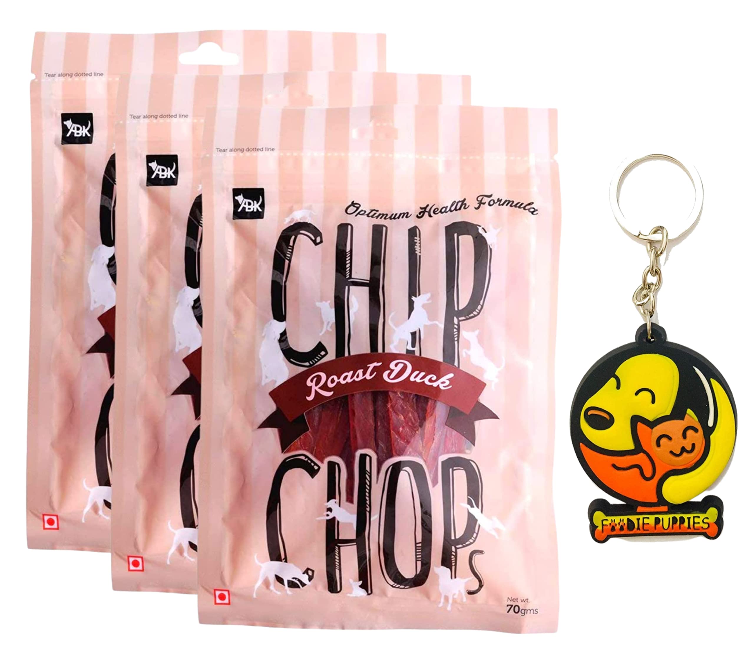 Chip Chops Roast Duck Strips Dog Treats - 70g (Pack of 3) Healthy, Tasty, High-Protein Snacks for Training & Rewards | Suitable for All Breeds | Sold by Foodie Puppies with Free Keyring (B09DNQPNNB) Amazon Price History, Amazon Price Tracker