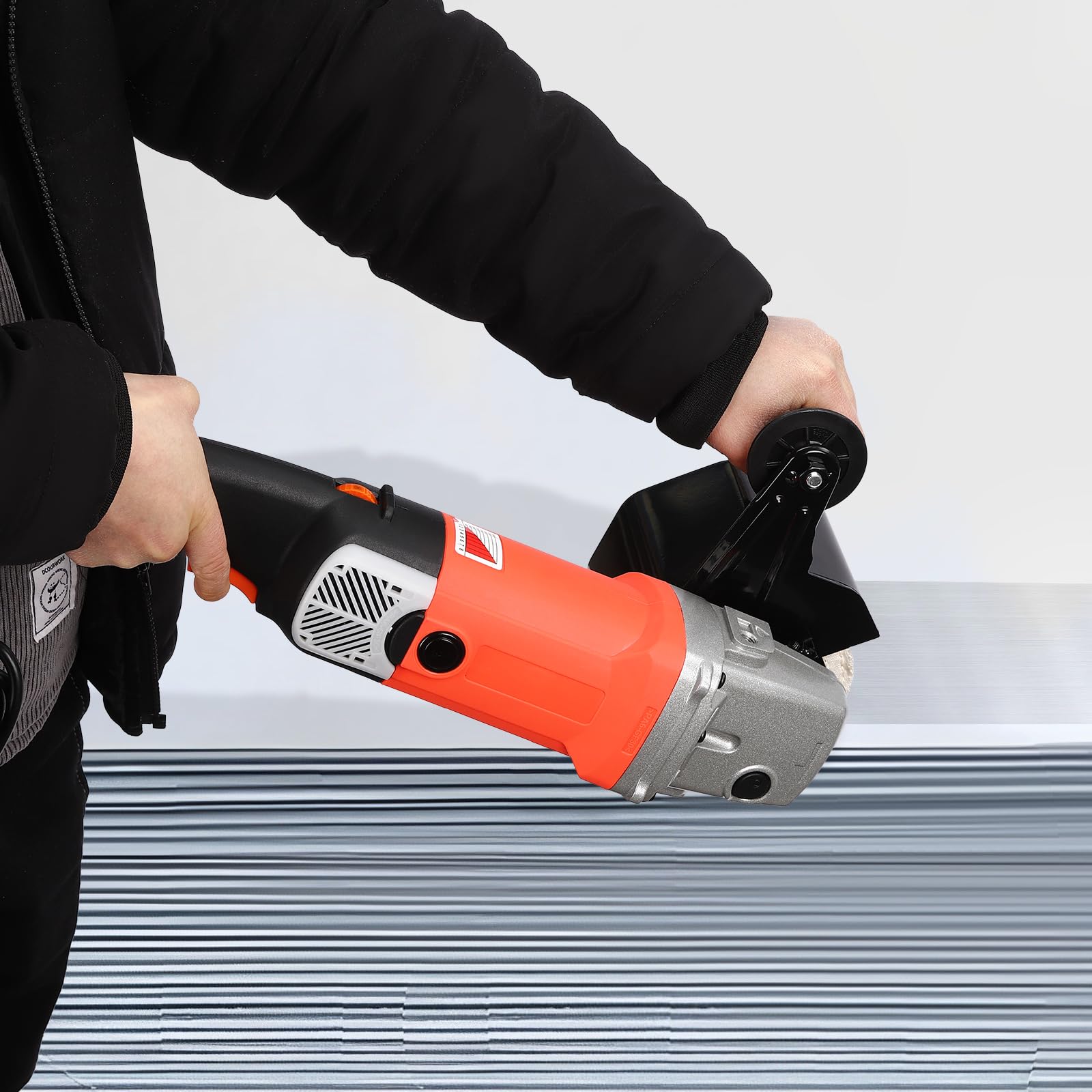 Máquina de satén, amoladora, cepilladora, madera, 1400 W, sacapuntas, madera, satinizadora, metal, velocidad ajustable, máquina de trefilado