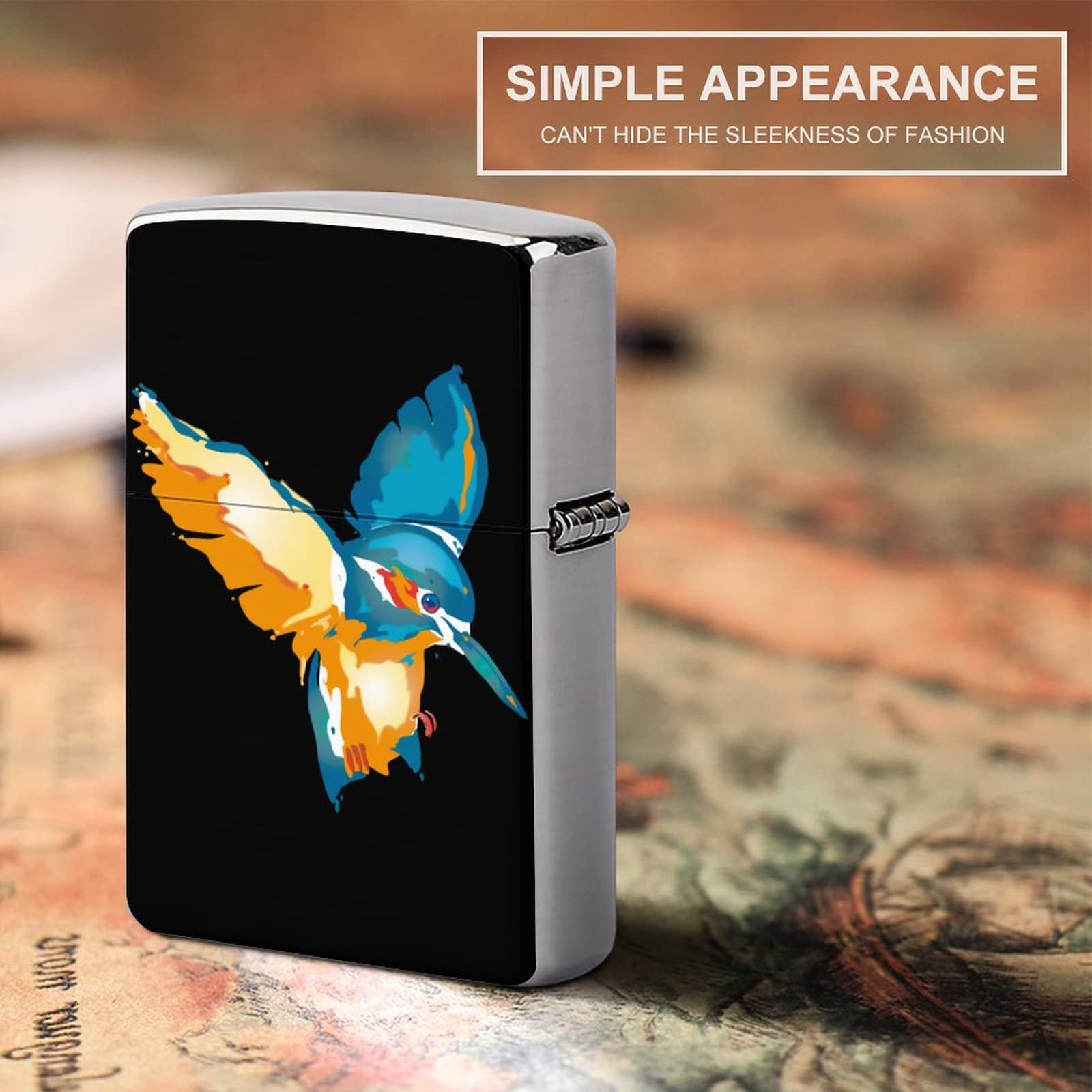 Amazon.co.jp: ライターケース 鳥のベルト付きのカワセミ Zippo