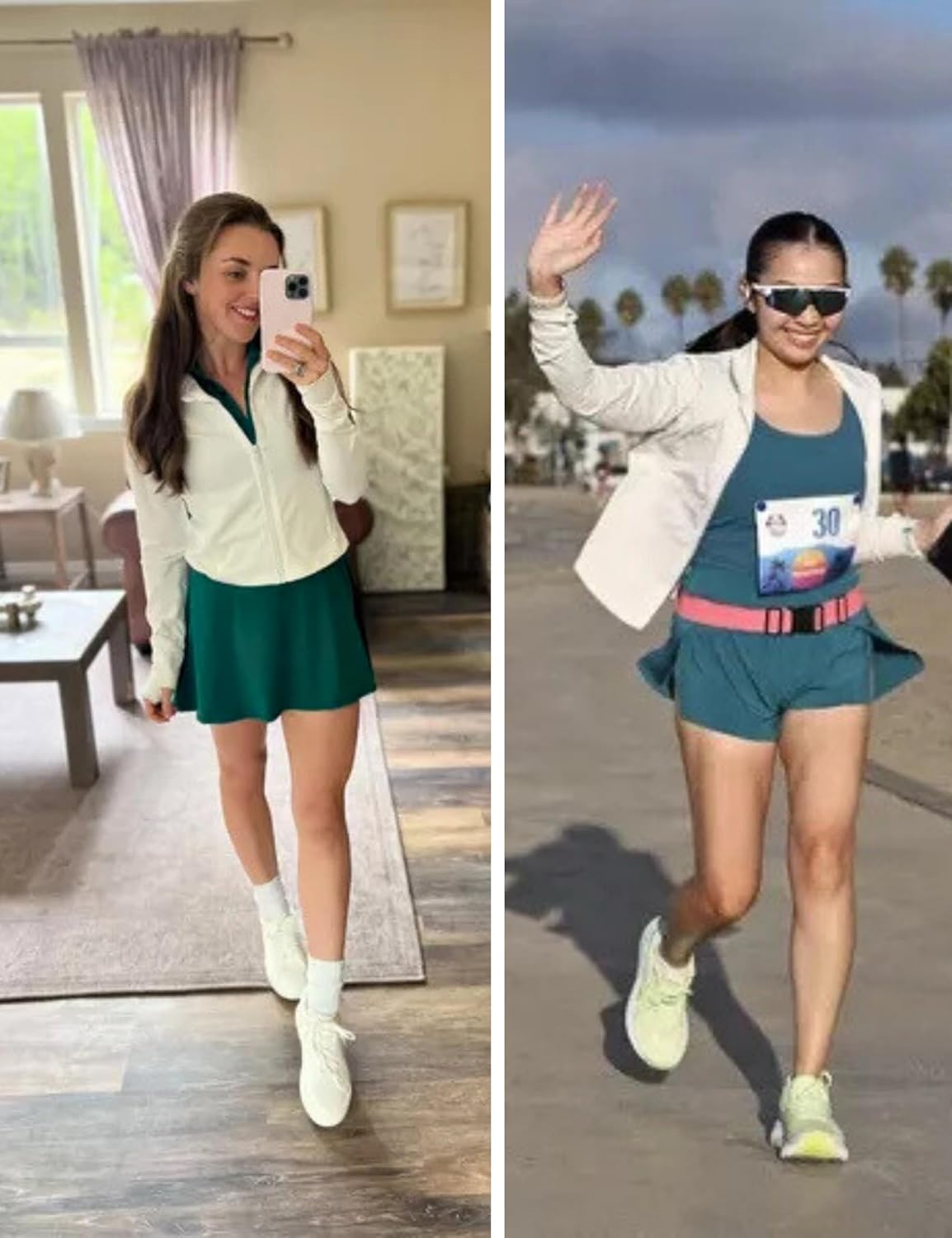 Lviefent Womens Lightweight Full Zip Running Track Jacket Workout Slim Fit Yoga Sportwear with Thumb Holes - Image 6