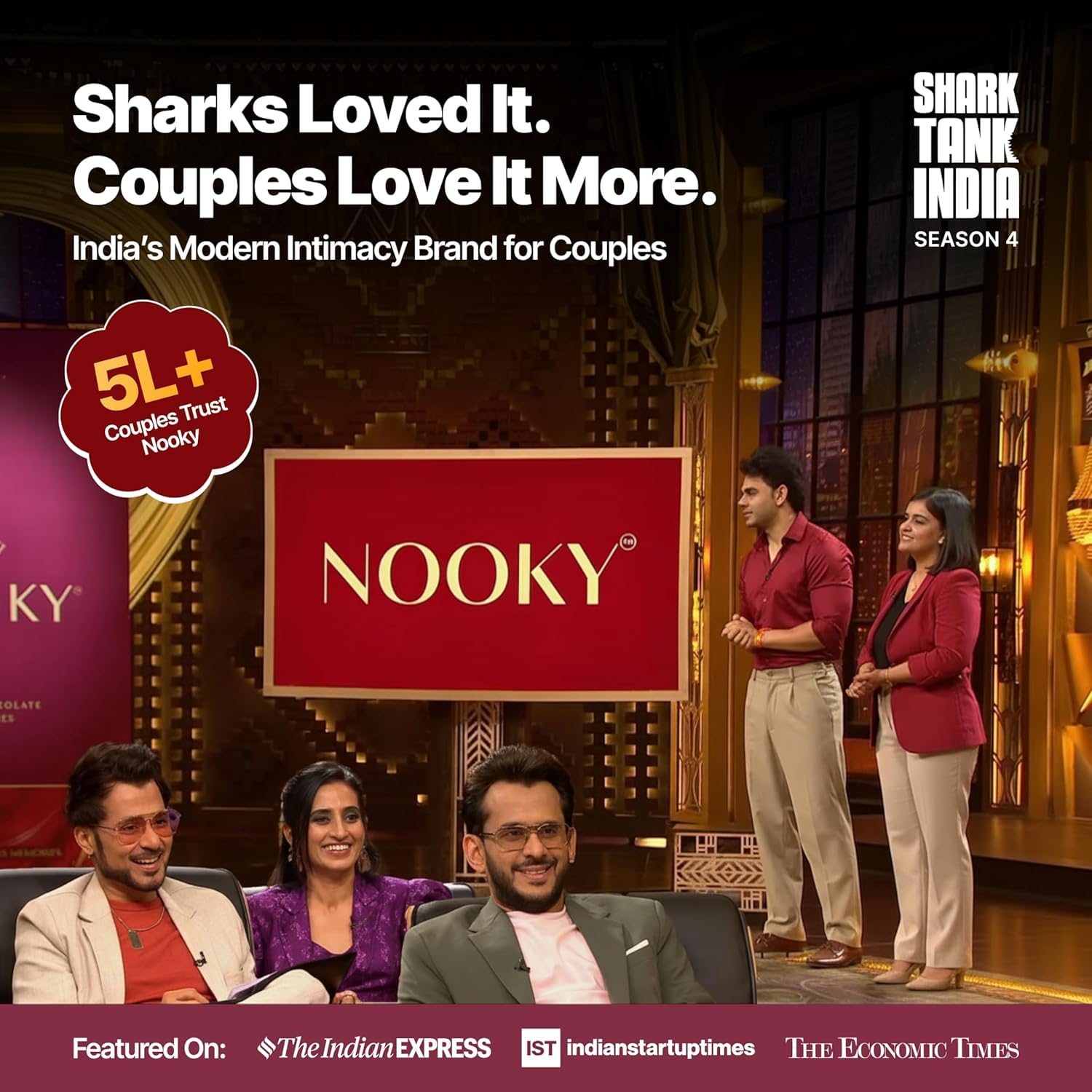 Nooky Tempting Delights for uplifing mood (Pack of 6) | Luxury Dark Chocolate Best Gift Set for Men & Women | instaeats 2