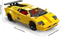 Mould King 13195H Technic Sportautó Építőkocka Szett, 1384 Darabos Távirányítós Versenyautó Modell, DIY Autó Játék 14+ Éveseknek 5