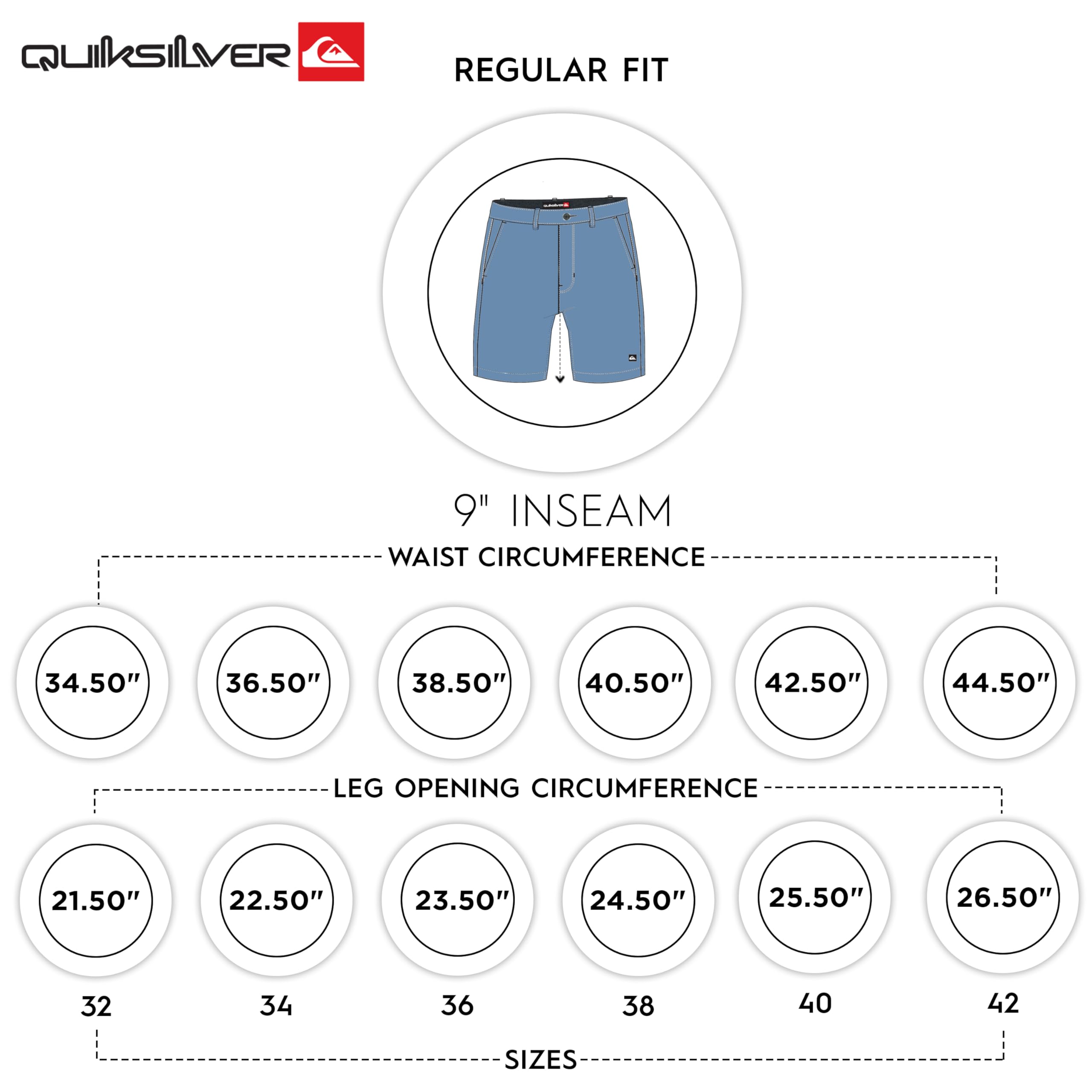 Quiksilver Męskie spodenki o regularnym kroju ze stałą talią przyjazne dla wody aktywne hybrydowe