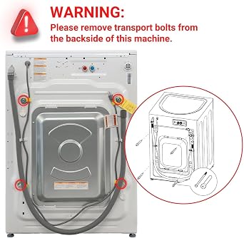 Front Load Washer, Front Load Washing Machine 4.5 cu.ft, with 12 Cycles, Steam, Delay Start, Digital Display, Child Lock, 1300RPM White Laundry Machine