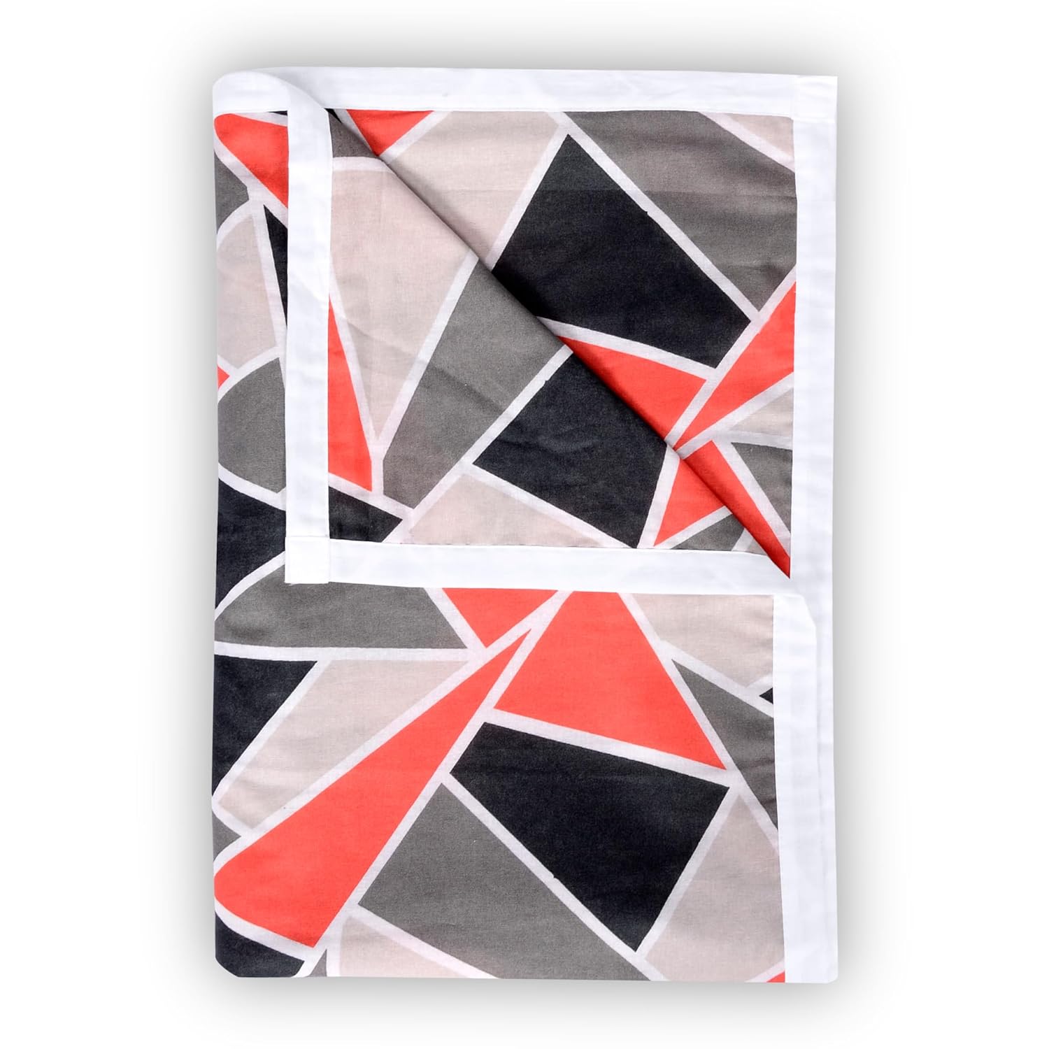 Divine Casa 100% Pure Cotton 120 GSM Reversible Geometric Print Single Bed Dohar for All Season Size (140 X 210 cm)| TC – 144