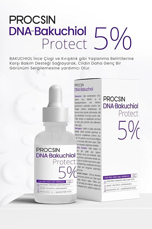 PROCSIN DNA-Bakuchiol Kırışıklık ve İnce Çizgi Karşıtı Sıkılaştırıcı Serum 30 ML