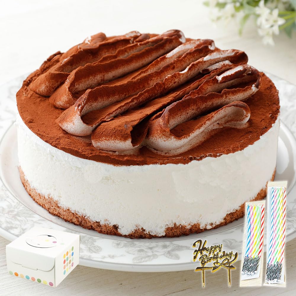 Amazon.co.jp: たべるン 濃厚 ティラミス ケーキ 5号 (4～6人分) 誕生