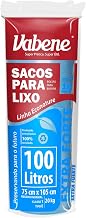 Saco de Lixo Vabene Extra Forte Azul 100L 10 Sacos, Vabene