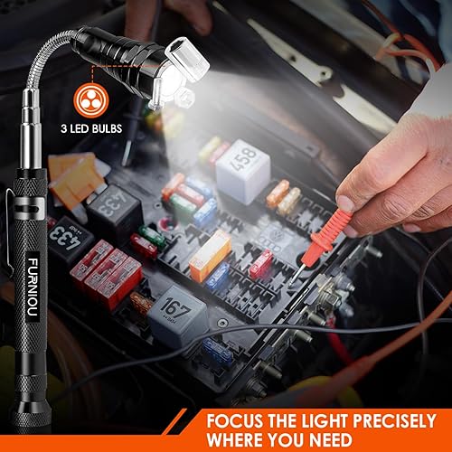 Miniatura 7 de Regalos para hombres, herramienta magnética LED, rellenos de calcetines para adultos, regalos de cumpleaños para hombres, linterna magnética