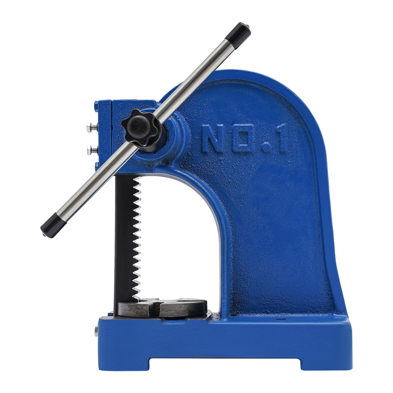 Prensa manual de acero de 1 tonelada | Prensa de impresión manual para gofrado, punzonado, doblado | Prensa de taller para trabajar metales, montaje y reparación | Prensa de mesa robusta
