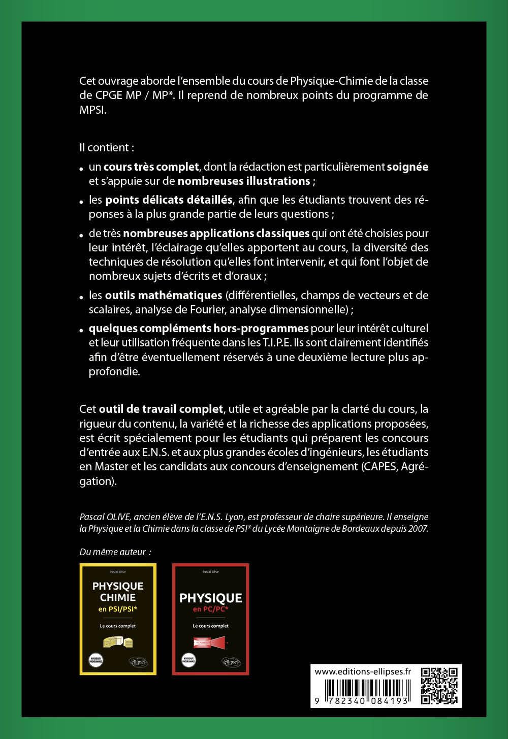 Physique-Chimie en MP/MP*: Le cours complet