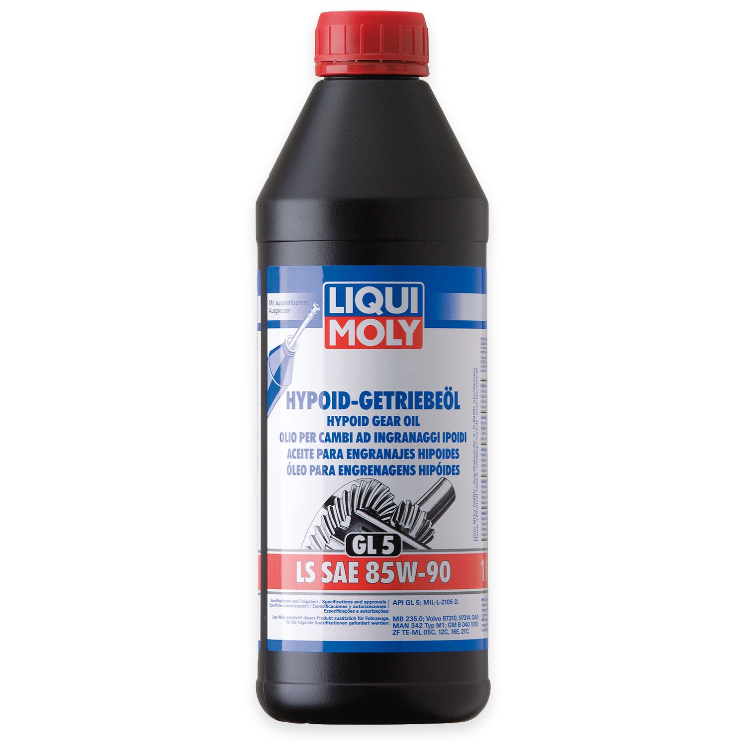 3 x Liqui Moly 1410 Ipoidi di Getriebeöl (Gl5) Ls SAE 85 W 90 1L