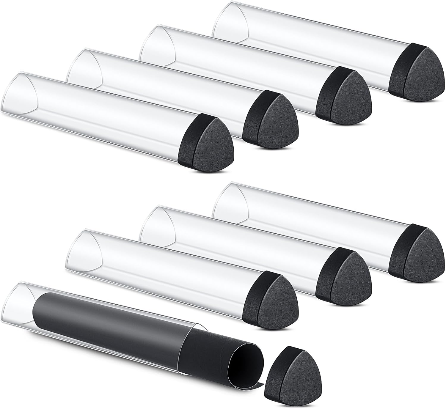 Hsei 8 Pcs Prism Playmat Tube Play Mat Poster Holder Tube