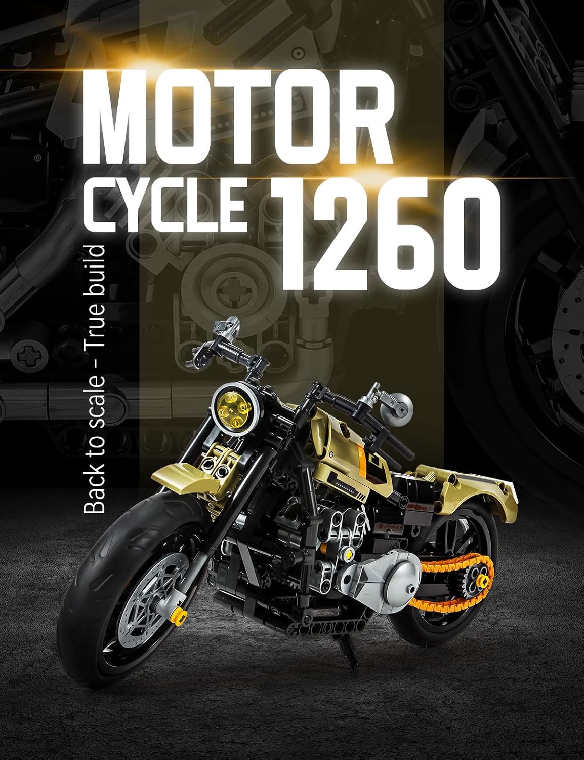 SEMKY Sports Motorcycle Model Building Blocks Set (479 Pieces) - MOC Gifts for Motorcycle Fans