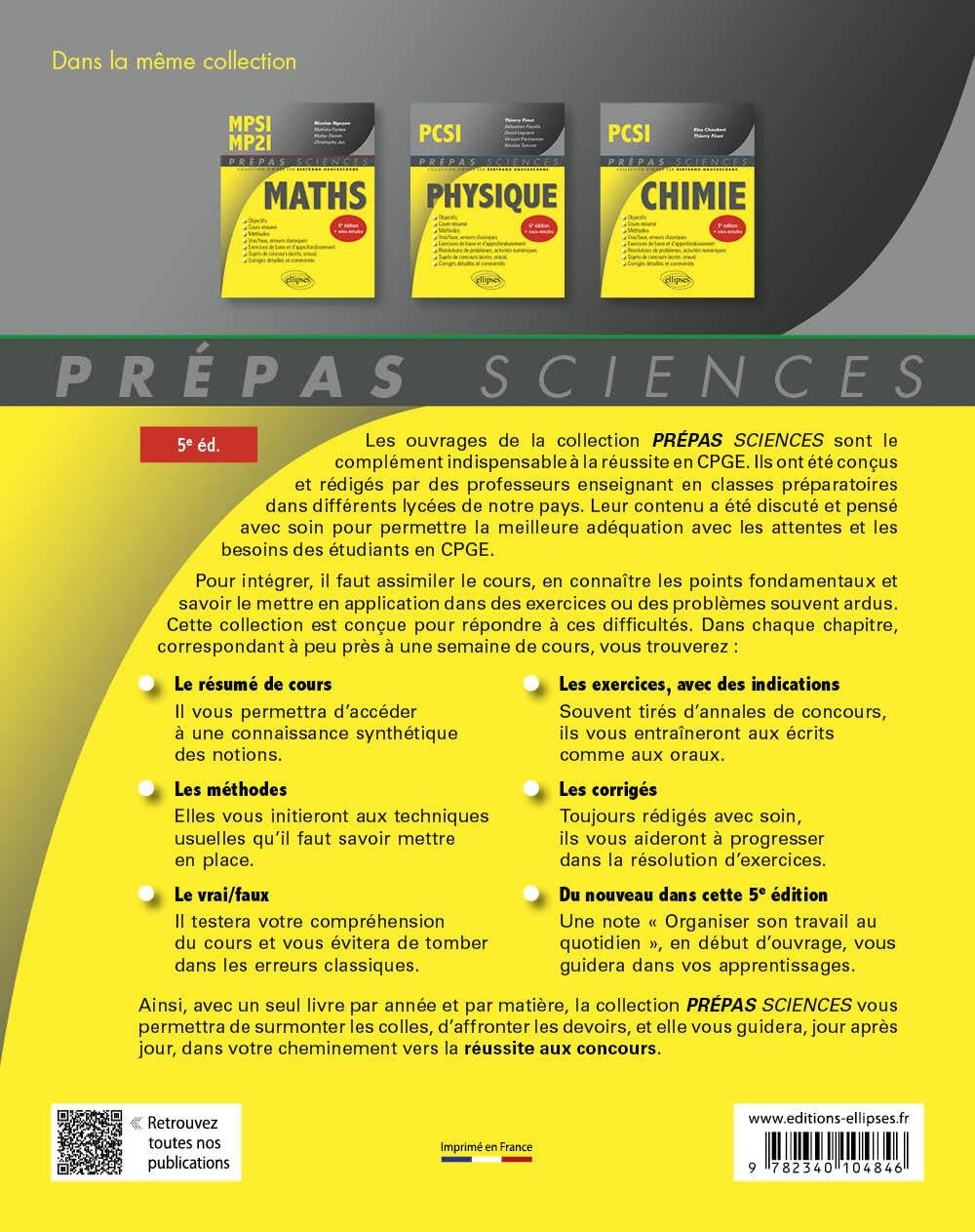 Sciences industrielles de l'ingénieur MPSI, MP2I, PCSI